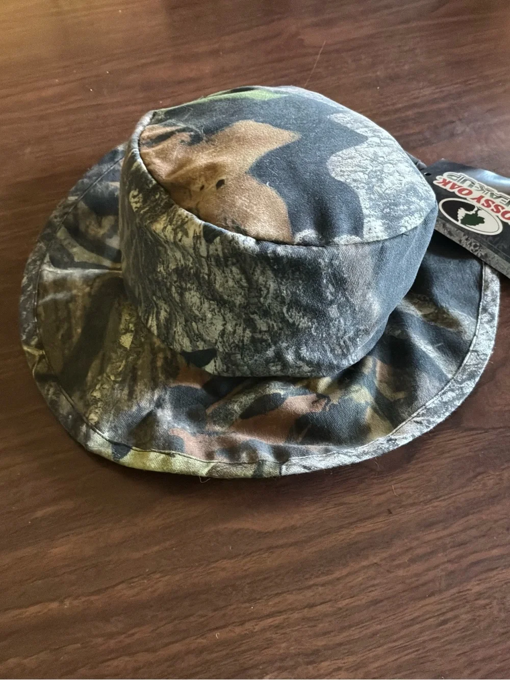 Vintage Kids Mossy Oak Break-Up Camo Bucket Hat size medium